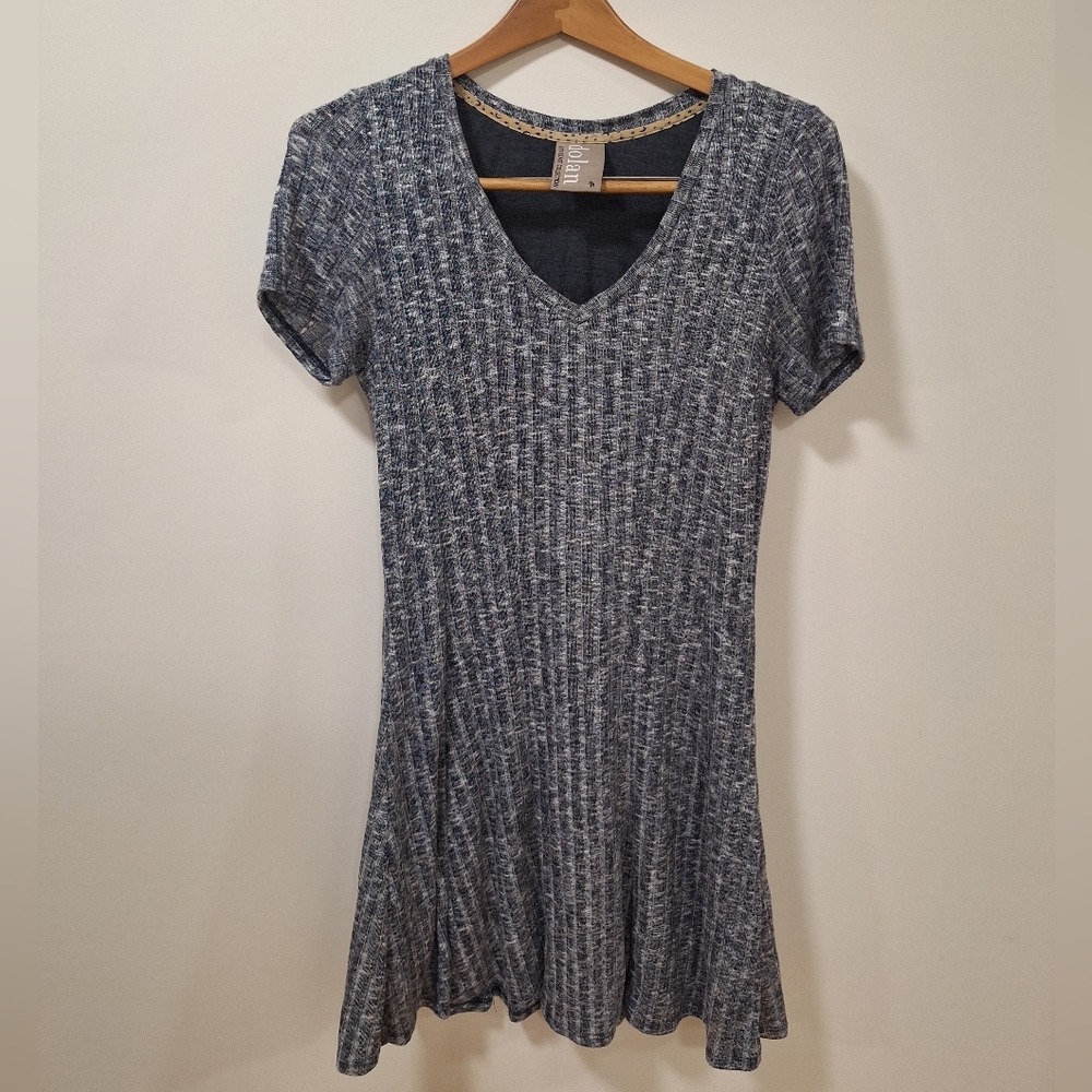 Soft Grey Sweater A-line Swing Dress